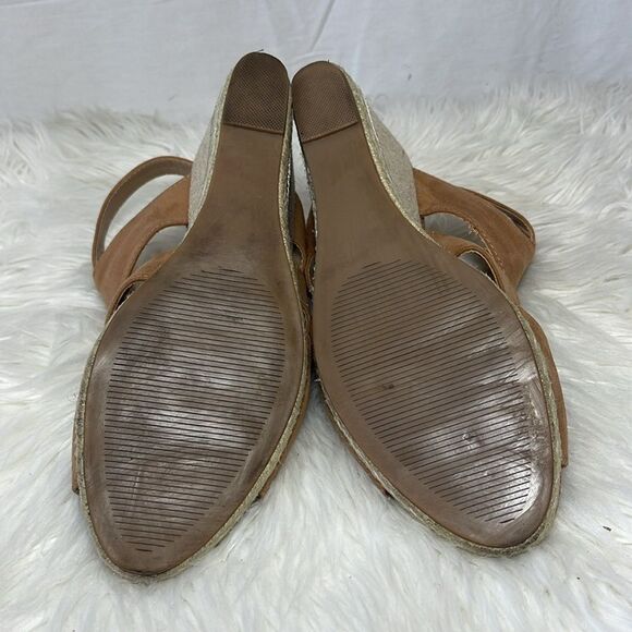 Apt. 9 Kohl's Brown Business Wedge Dress Sandals Sz 9.5 - Picture 7 of 7